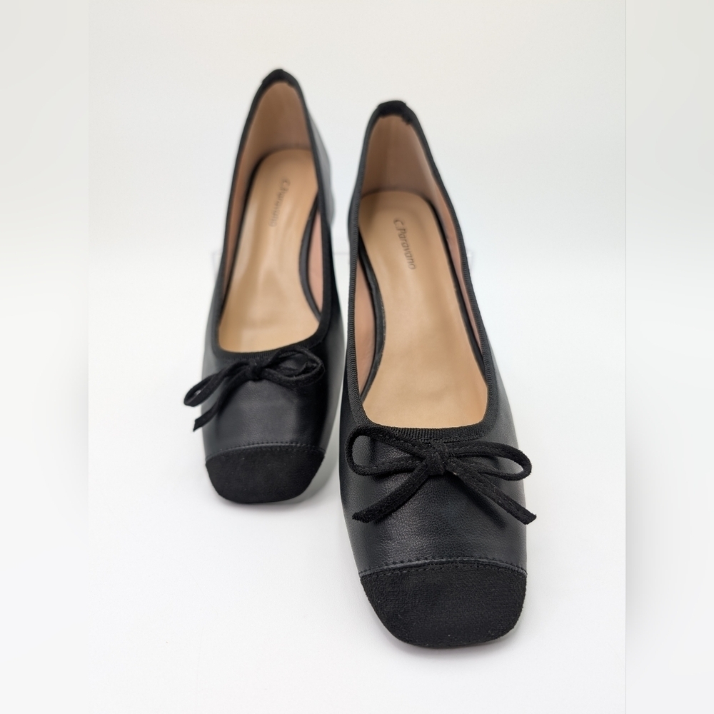 NWOT C. Paravano Toe Bowknot Ballet Flats Size US 8.5 EU 39 - Picture 10 of 16